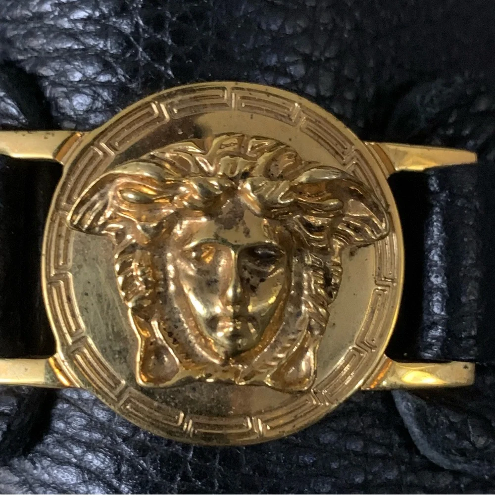 Versace Pebble Leather Drivers - Picture 4 of 10